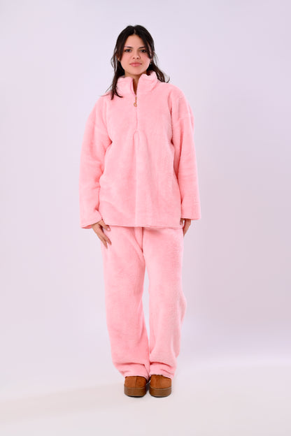 Cozy Pink Fur Pyjama