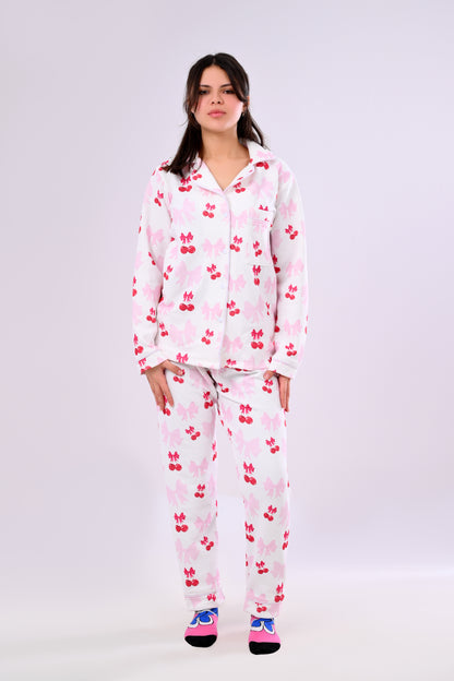 Cherry Blossom Printed Pyjama Set