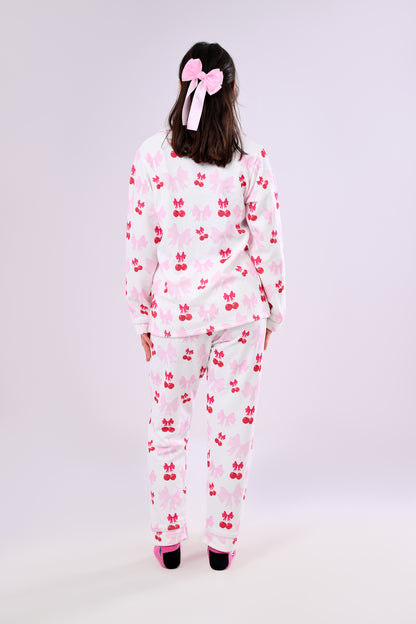 Cherry Blossom Printed Pyjama Set